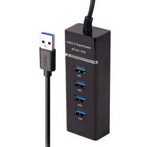 هاب 4‌ پورت USB3.0 با کابل 30 سانتی متر